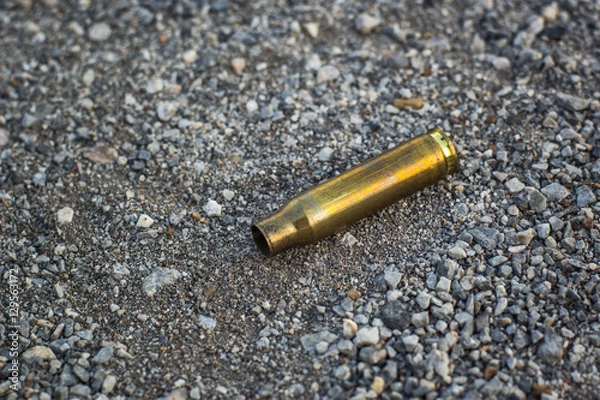 Fototapeta rifle bullet shell