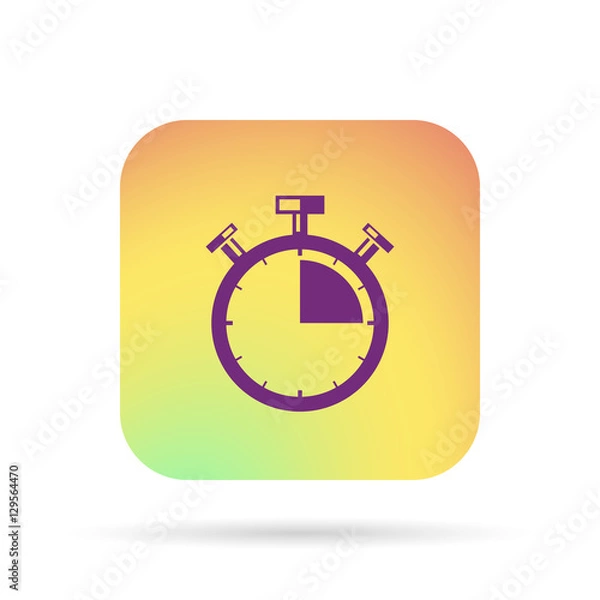 Fototapeta stopwatch segment icon