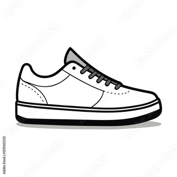 Fototapeta beautiful shoe vector 