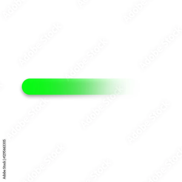 Obraz Transparent green gradient button. Abstract geometric shapes rectangle gradient shape on transparent modern style for background, banner, name card, button, sign, sticky note, header, footer, text box