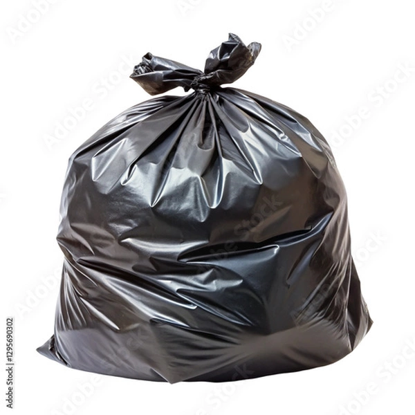 Fototapeta garbage bag isolated on white background