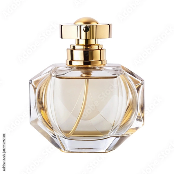 Obraz perfume bottle isolated on white