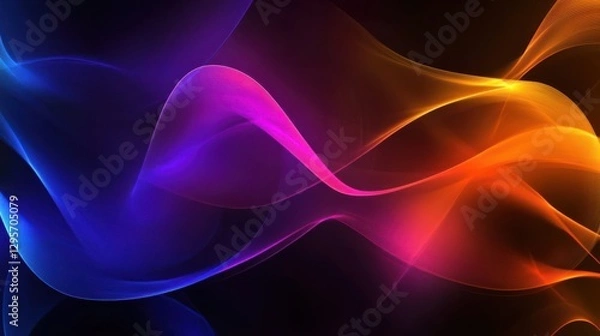 Obraz Vibrant Abstract Wallpaper with Bold Shapes.