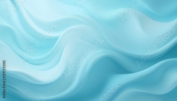 Fototapeta 抽象的なテクスチャ背景素材（水色、波模様）