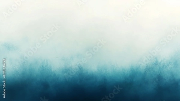 Fototapeta Soft Calming Blue Gradient with Seamless Blending Hues