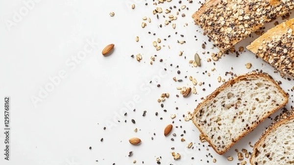 Fototapeta  sliced multigrain bread