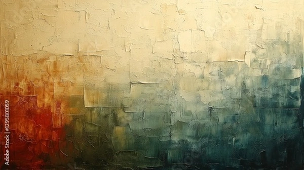 Fototapeta Gradient wallpaper background in soft green tan shades