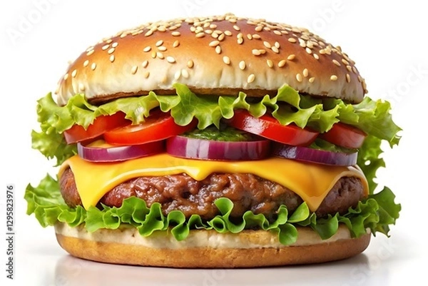 Obraz Delicious Cheeseburger Ready to Eat