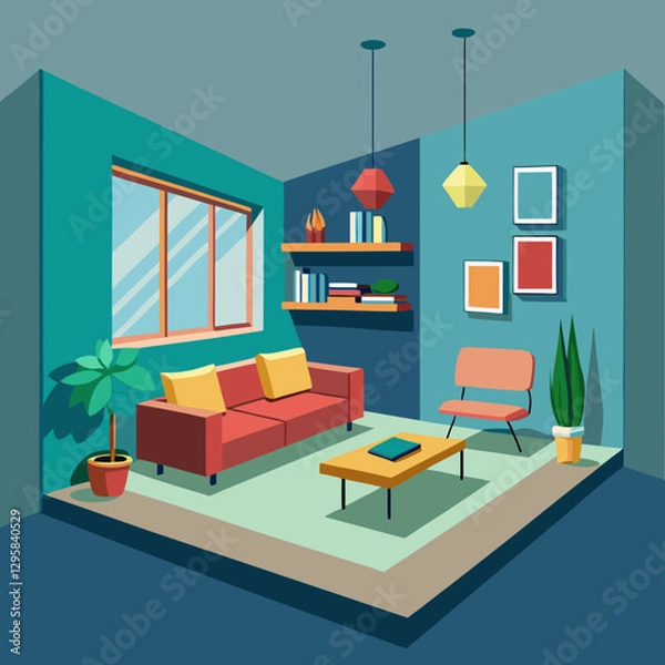 Obraz modern living room