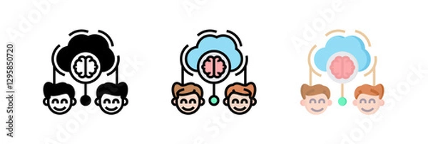Fototapeta Cloud Intelligence Icon