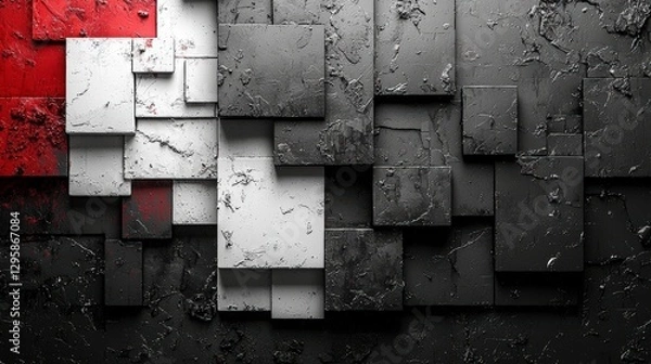 Fototapeta Gradient wallpaper background with shape palette