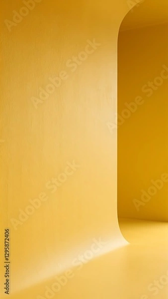 Obraz Plain yellow wall product background