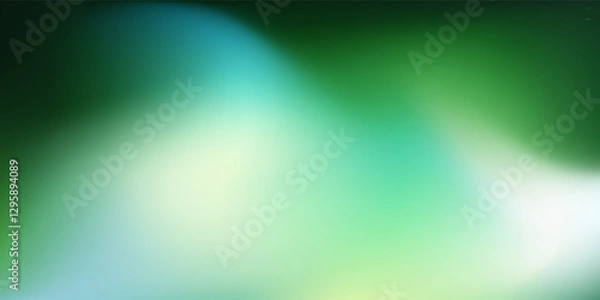 Obraz Nature gradient background. Teal blurred backdrop. Vector for banners, posters, and graphic design