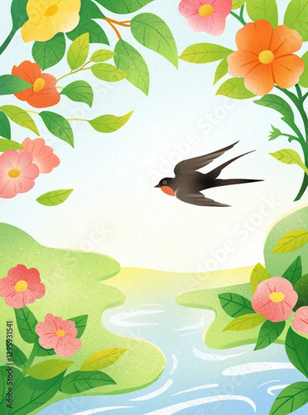 Obraz seamless pattern with birds