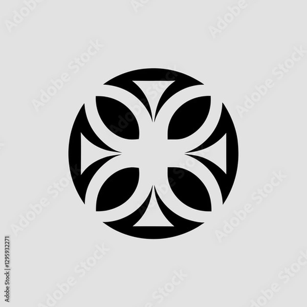 Obraz black and white flower