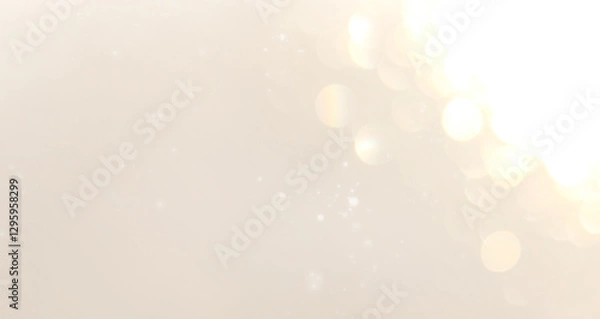 Obraz 玉ボケ キラキラテクスチャ ベージュ  光 背景素材 綺麗 美しい 上品 淡い 明るい 高級感