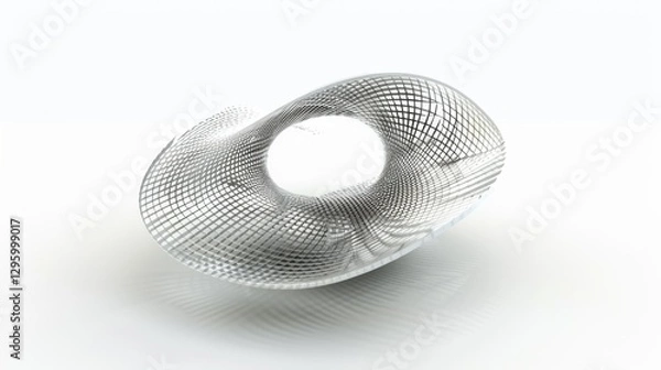 Fototapeta A 3D computer graphic of an object with a white background.