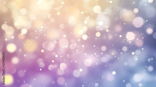 Fototapeta Beautiful bokeh effect with dreamy hues and soft focus details