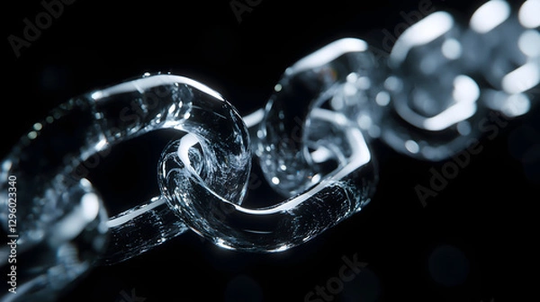 Obraz glass chain link