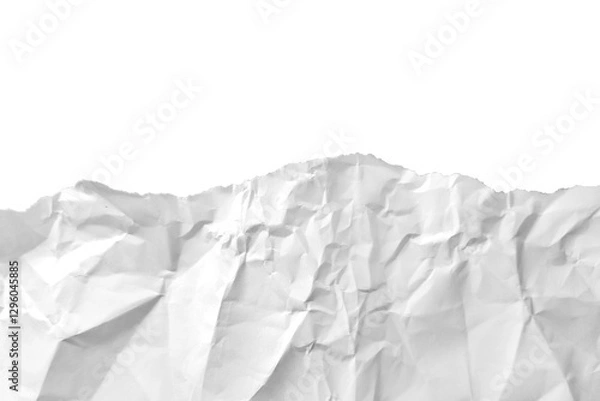 Obraz torn crumpled paper half paper isolated background