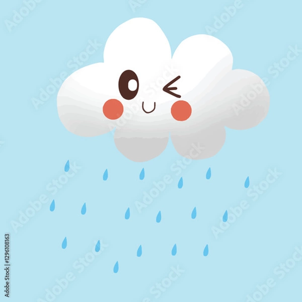 Obraz Rain Smiley.eps