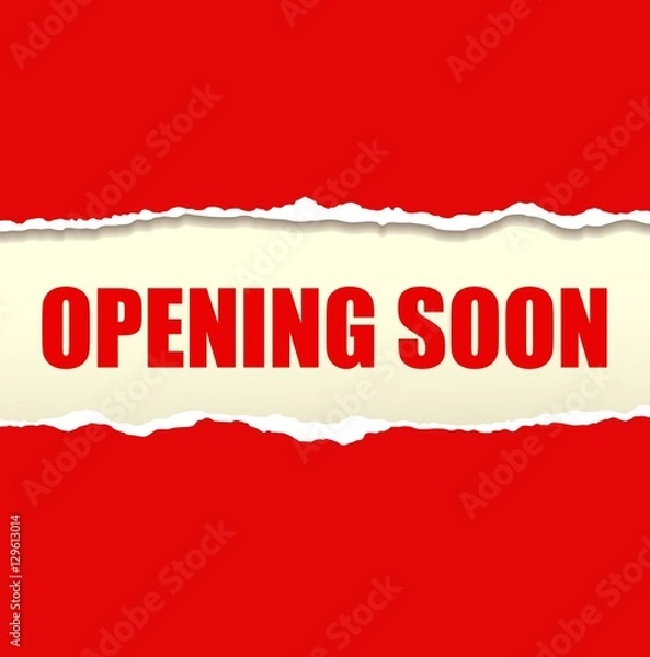 Obraz Opening soon