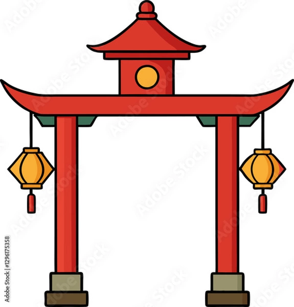 Fototapeta Cute Cartoon Vector Art