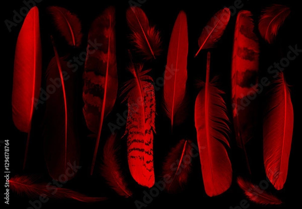 Obraz collection of feathers