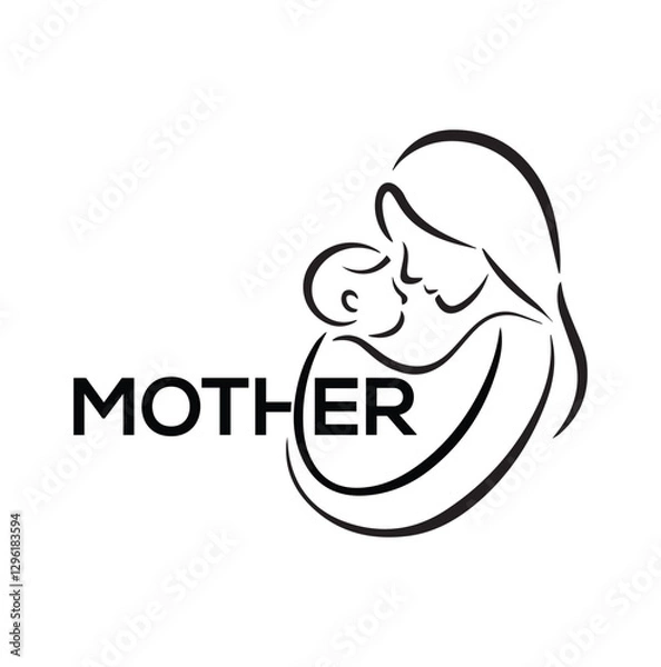 Fototapeta A minimalist mother typography design embodies simplicity, elegance, and deep emotional resonance. It focuses on clean lines, uncluttered layouts, and carefully selecte