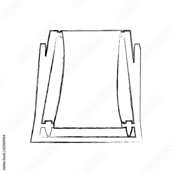 Fototapeta beach chair isolated icon vector illustration design