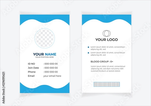 Obraz Corporate Id card design template - vector