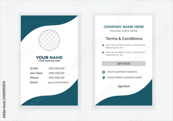 Obraz Corporate Id card design template - vector
