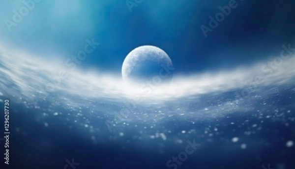 Obraz Deep mottled blurred blue background