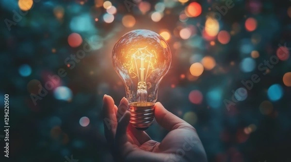 Fototapeta A kaleidoscope of ideas, swirling and intertwining like threads of fate, as minds collided and ignited the spark of inspiration.