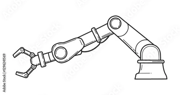 Obraz Isolated robot arm icon, editable vector icon and can be used easily on websites and applications.