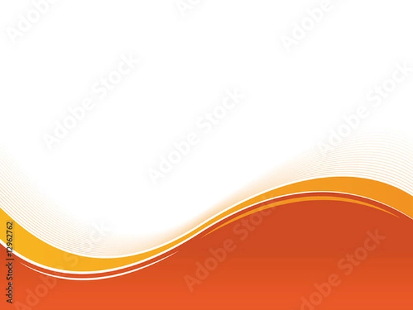 Obraz orange background with waves