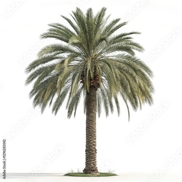 Fototapeta palm tree isolated on white