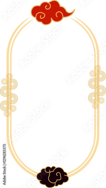 Fototapeta Chinese Cloud Frame 