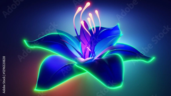 Fototapeta Flor luminosa avatar	