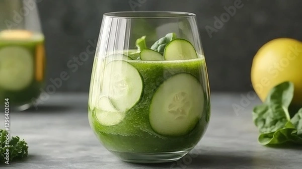 Fototapeta Close up of a small cluster of colorful flowers with green leaves in a natural outdoor setting