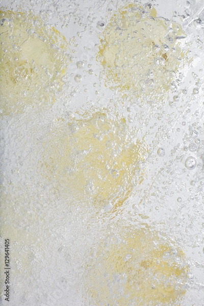 Fototapeta 氷の中のレモン