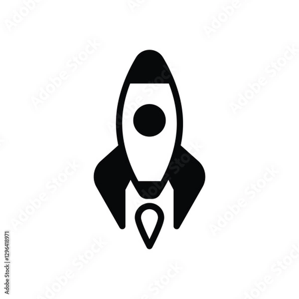 Fototapeta Spaceship Vector icon