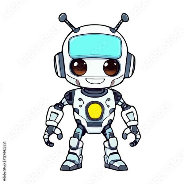 Fototapeta robot vector illustration