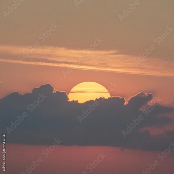 Fototapeta The beautiful evening sunlight