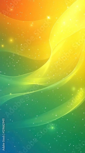 Obraz Vibrant Yellow Green Abstract Background, Nature
