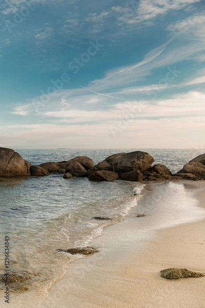 Obraz Rocks in the sea in Brittany, Beg Meil