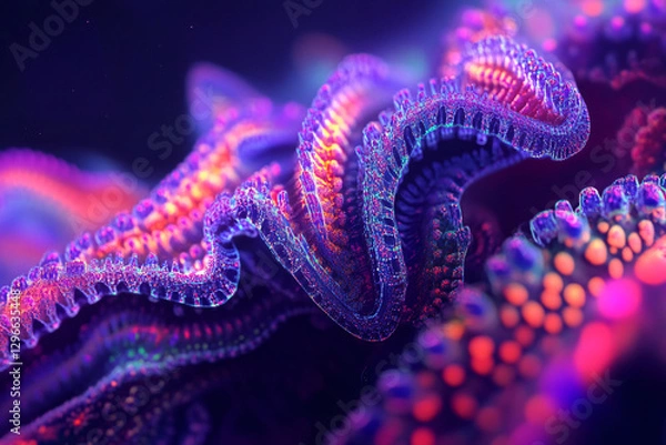 Obraz Abstract Neon Coral Reef