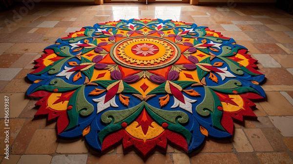 Obraz Quantum-Entangled Sand Mandala Sculptures