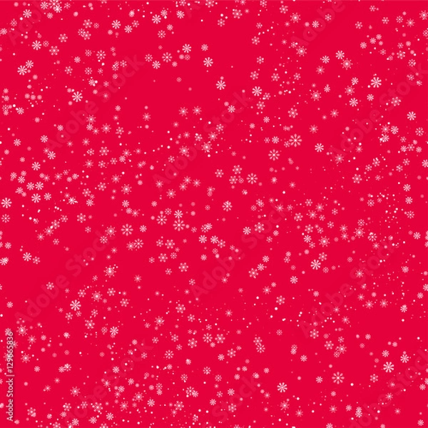 Fototapeta Seamless winter pattern