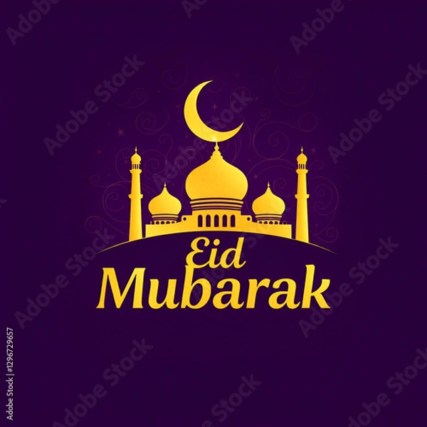 Fototapeta Eid Mubarak, poster, card, Eid UL Fitr